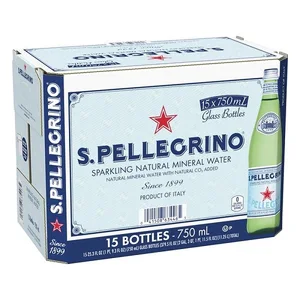 Original S. Pellegrino Bulk 250ml Mineral Water Fruity Flavored Sugar-Free Packed in Bottles