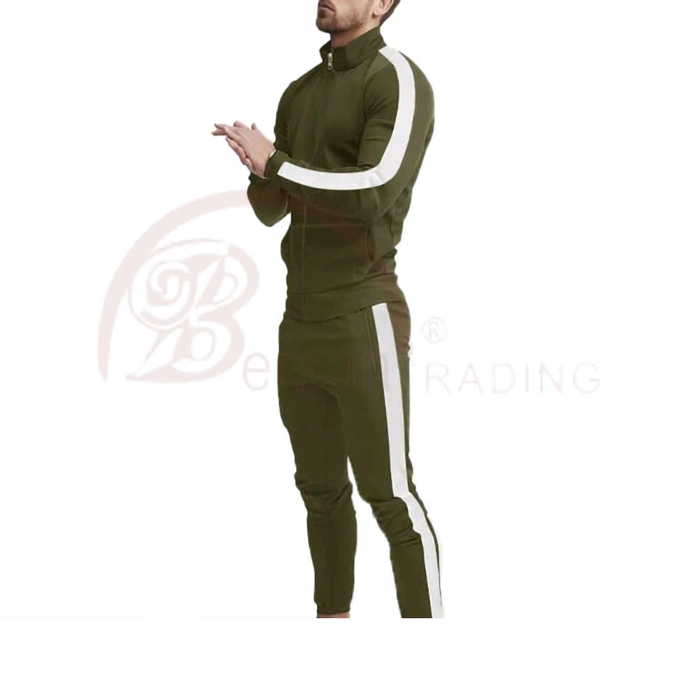 Wholesale Zipper Tracksuits For Men Custom Logo Two Piece Mens Zipper