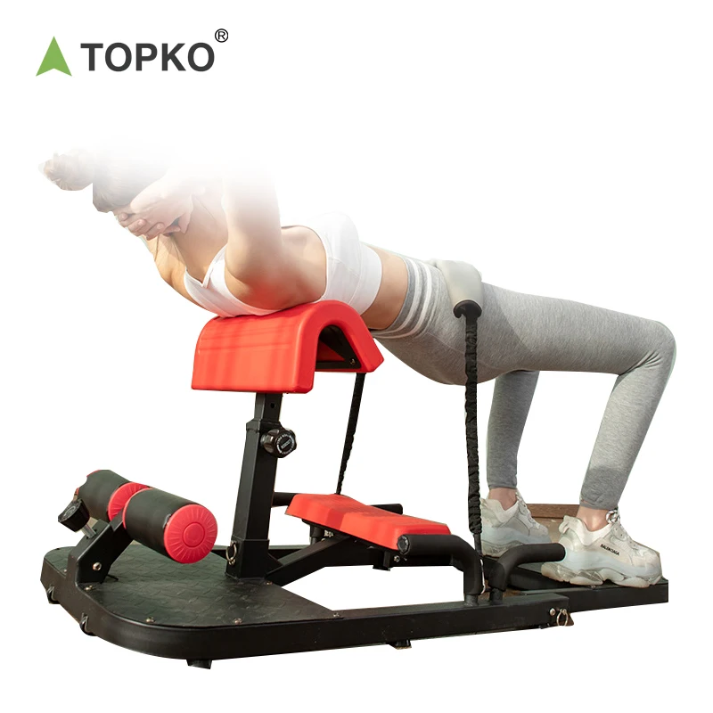 Topko Adjustable Deep Squat Machine Sit up Stand Bench for Home Gym Glutes Workout Station Leg Exercise Machine Glute Trainer