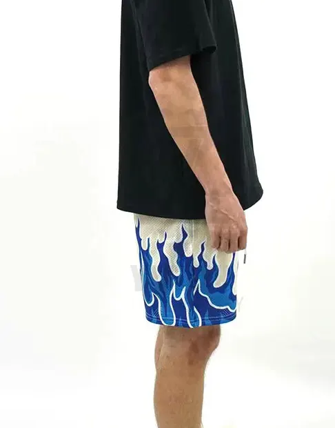 2023 Summer Mesh Breathable Men Shorts Fashion GYM Running Quick-Drying Shorts Baggy Beach Shorts457_voghion.com