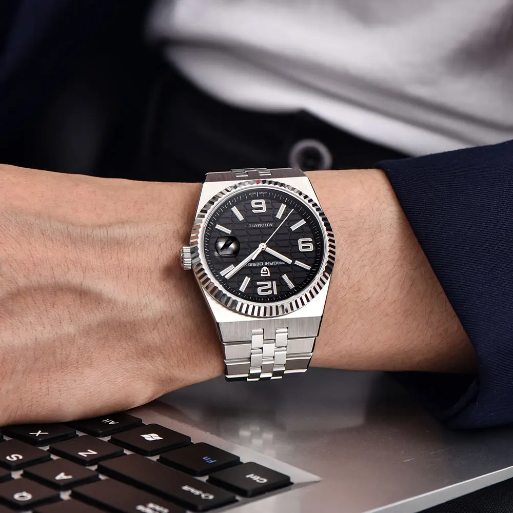 PAGANI DESIGN YS027 New Men's Watches 3D Rhombus Dial Luxury Automatic Watch for Men MIYOTA 8215 Movement Mechanical Wrist Watch