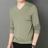 Bean green V-neck long sleeve