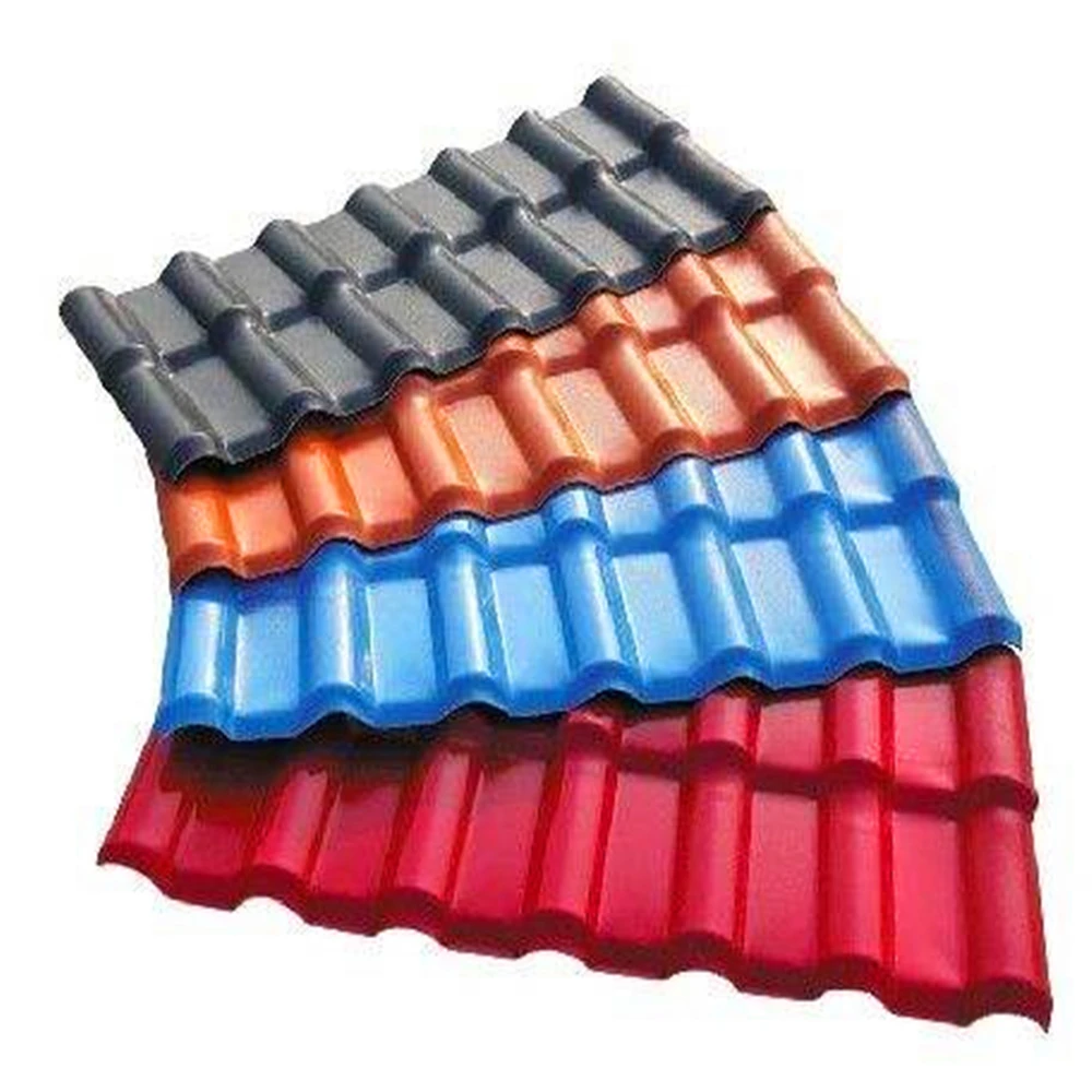 Tejas Pvc ASA Synthetic Resin Roof Tiles Corrugated PVC Shingle Tile UPVC Plastic Roofing Sheets