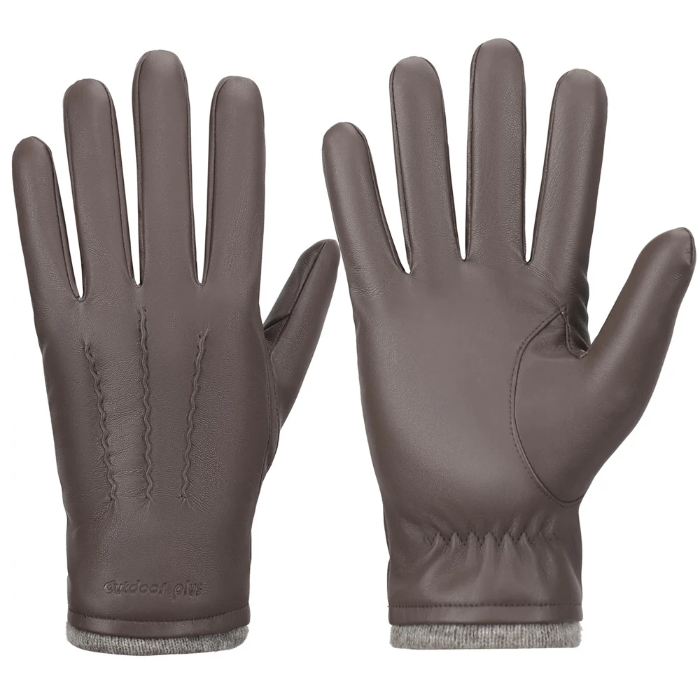 Мужские кожаные водонепроницаемые перчатки