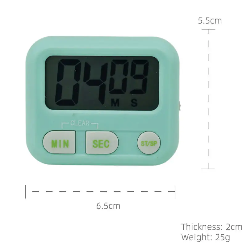 Kitchen Timer Multi Function Electronic Timer Simple Operation Large Display Loud Alarm for Kitchen Studying Work