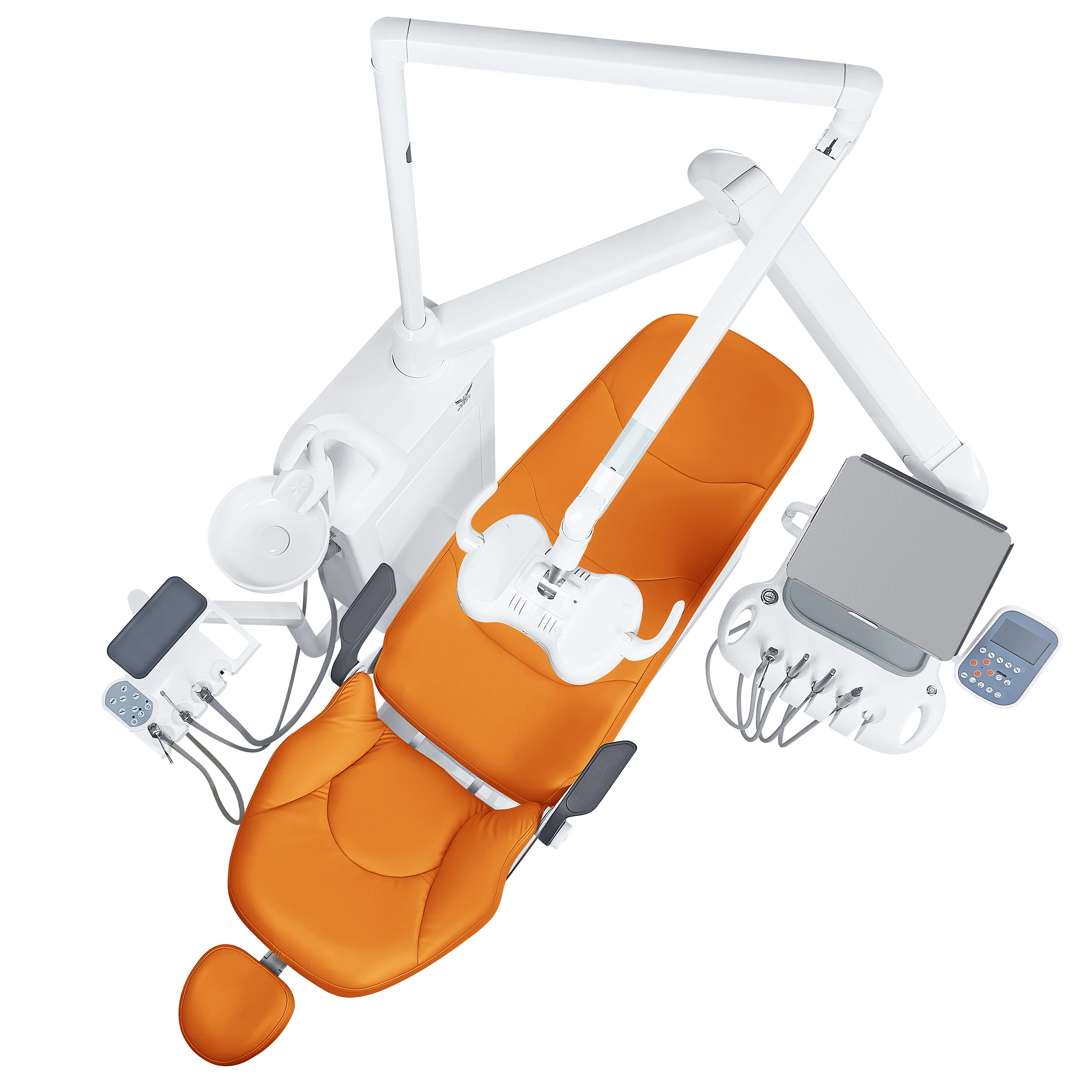 Floor-fixed Side Box Dental Chair with CE/ISO/US Certification