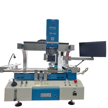 DH-A6 Automatic Dinghua BGA Rework Station 220V 6800W Soldering and Desoldering Machine Laptops Game Consoles ECU CPU Repair
