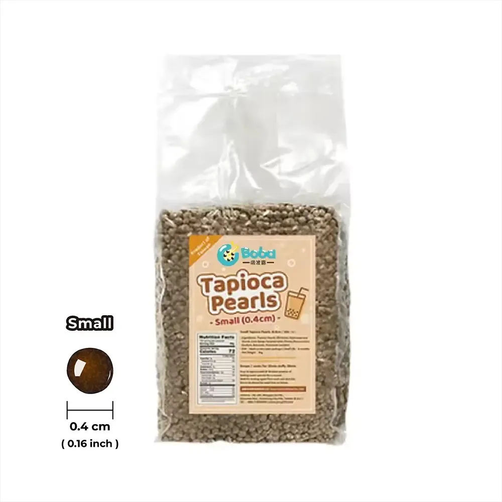 Taiwan-Made Cboba Brand Tapioca Pearls 4mm/8mm/10mm Sizes Coconut Milk Infused Convenient To-Go Bag