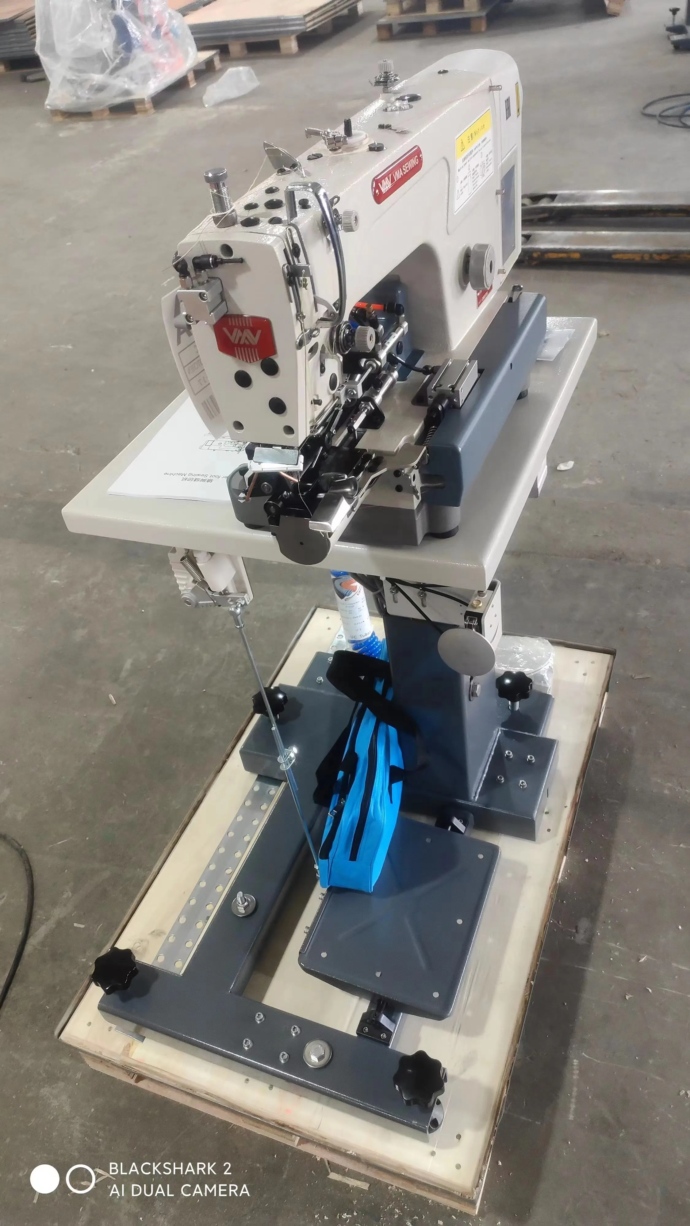 VMA Automatic Lockstitch Chainstitch Thread Making Trousers Curling Folder Jean Bottom Hemming Industrial Sewing Machine