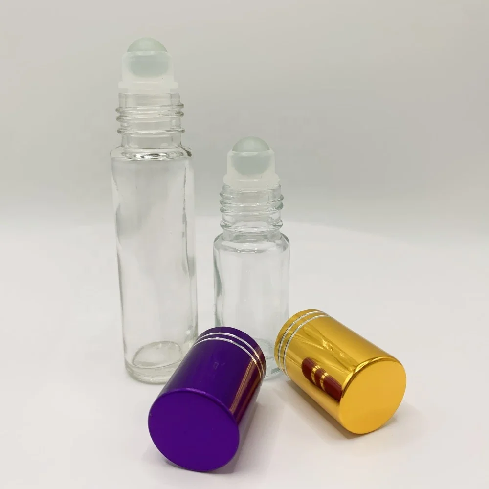 Empty Glass Packaging Tube Vial 5ml 10ml 15ml 20ml 25ml Clear Amber Mini Glass Bottle With Aluminum Screw Cap