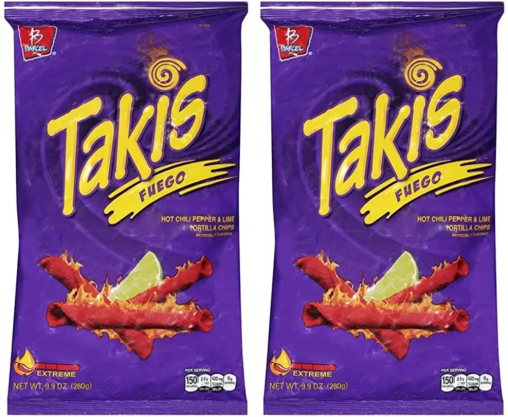 Top Quality Takis Rolled Tortilla Chips - Fuego Hot Chili And Lime ...