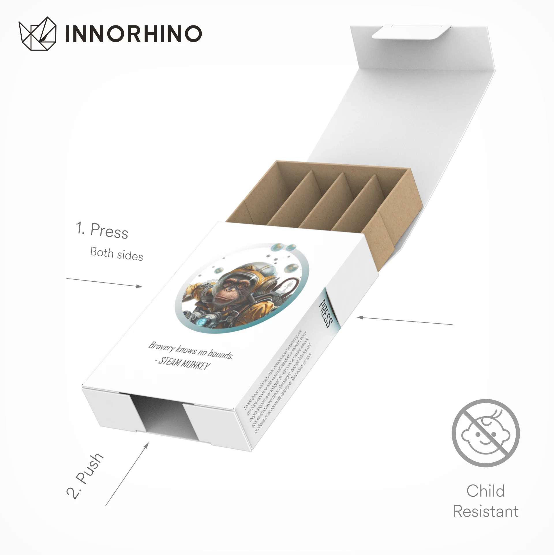 Custom 1.5g Magnetic Gift Box Child-Resistant Drawer Design for Pre-Rolls Tobacco Enhanced Unboxing Experience
