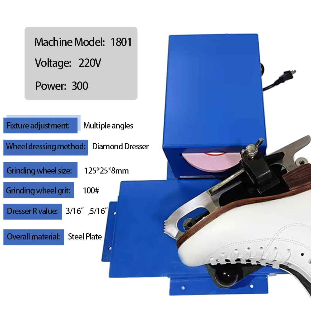 RUIZUAN 1801 Type Ice Skate Sharpener Figure Skating Blade Sharpening Stand Hockey Skate Sharpener Machine