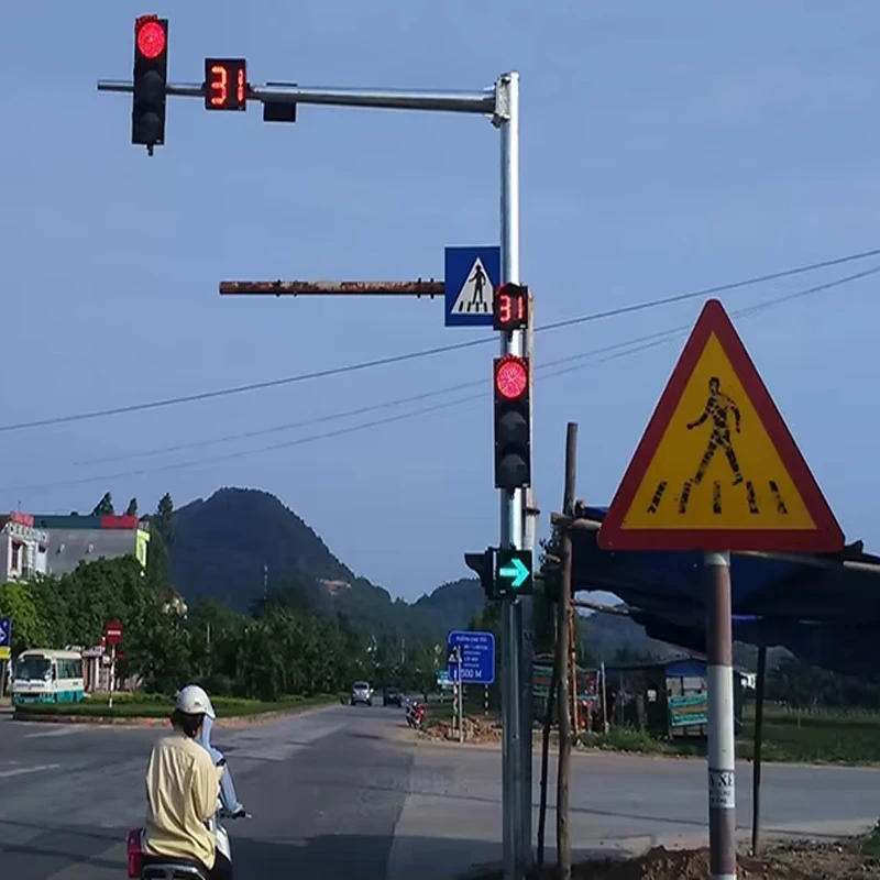 Diameter 300mm 2 Digit Countdown Timer Led Traffic Light
