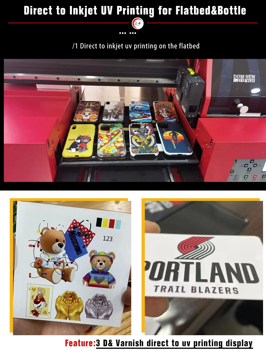 DOMSEM 33*60CM 高品質UV DTFプリンター ダブルXP600エプソンプリント