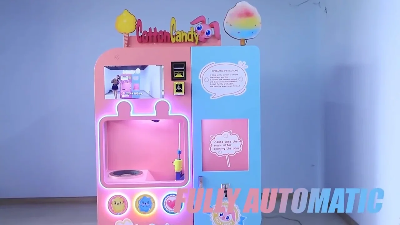 New Design Cotton Candy Machine With Sugar Selling Automatic Cotton