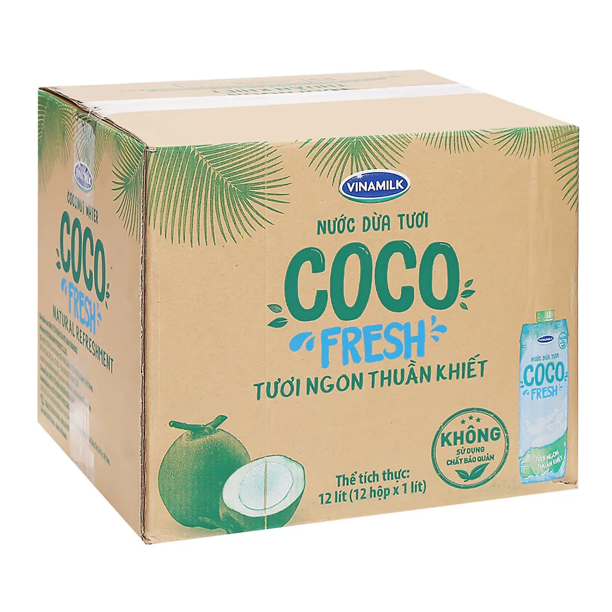 Vinamilk Cocofresh Ready To Drink Fresh Natural Coconut Water Box 1