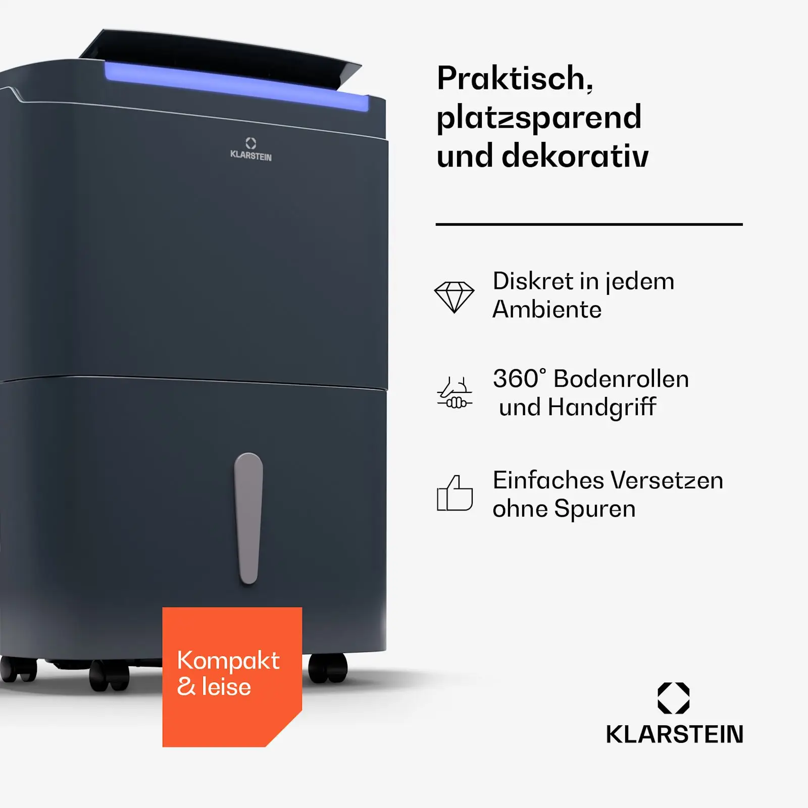Dehumidifier, 30L, Portable, 25-30, m2 - detail 4