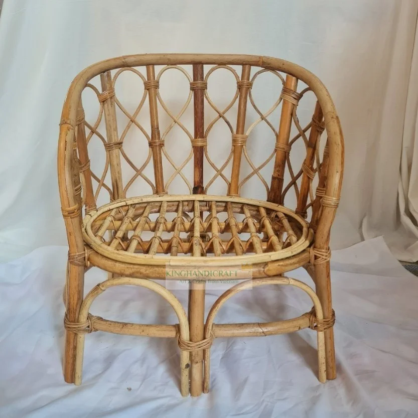 Top Choice Handcrafted Rattan Kid Chair Wholesale Natural Eco Friendly
