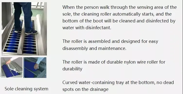 Hygiene Station Boot Cleaning Machine Stainless Steel Boots Washing Machine Efficient Washing