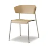 Chrome Frame - Natural Oak Shell