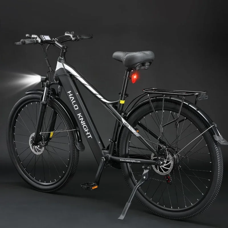 Halo Knight H02 Electric Bike, 750W Brushless Motor, 48V 16Ah Battery, 29*2.1-inch Tires - Black