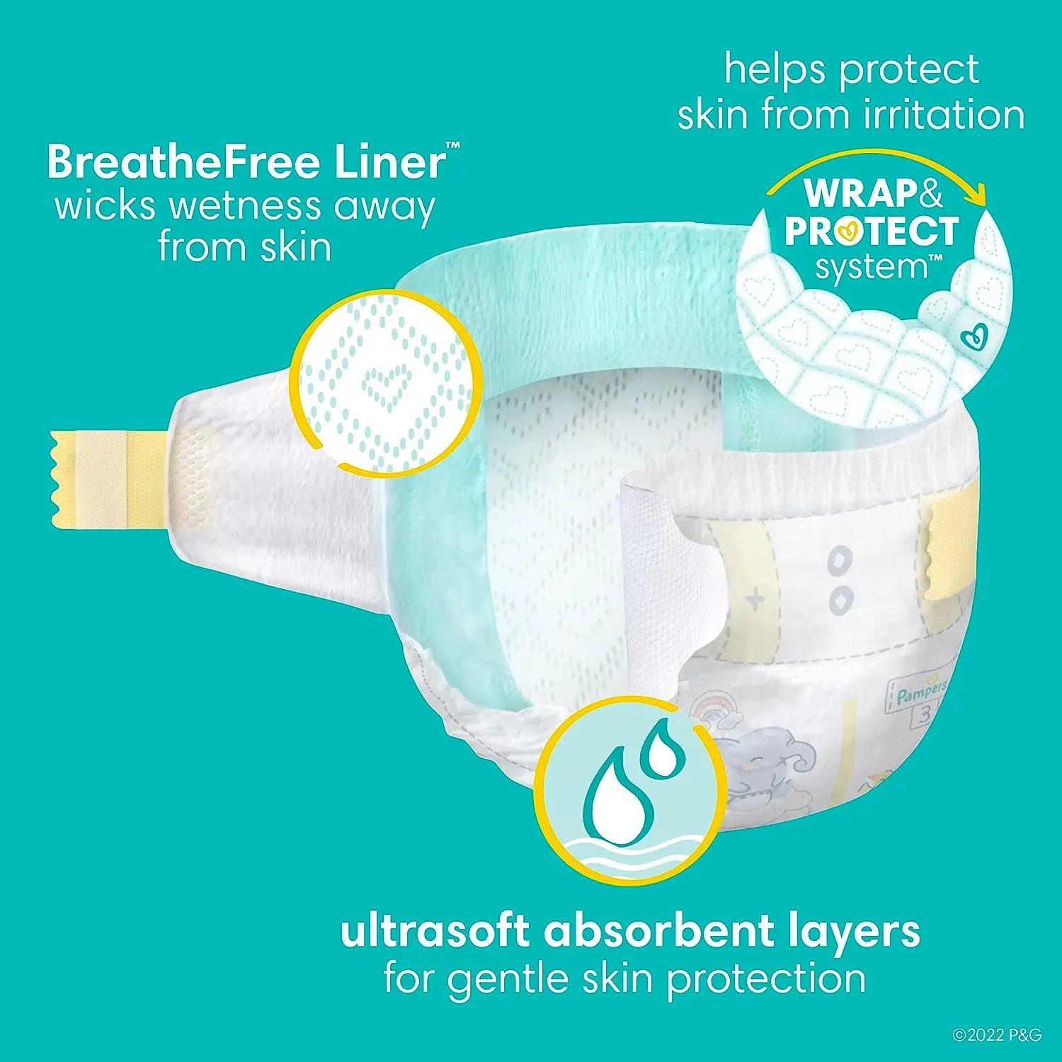 Pampers Swaddlers Diapers - Size 7,88 Count - Ultra Soft Disposable