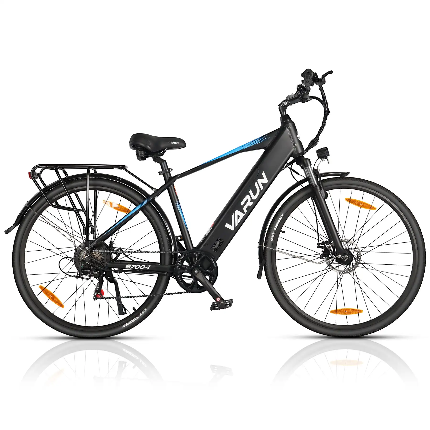 VARUN S700 Pedal-Assisted Electric City Bike with Rear Hub Motor Integrated Lithium Battery Smart Controller Long Range (60km)