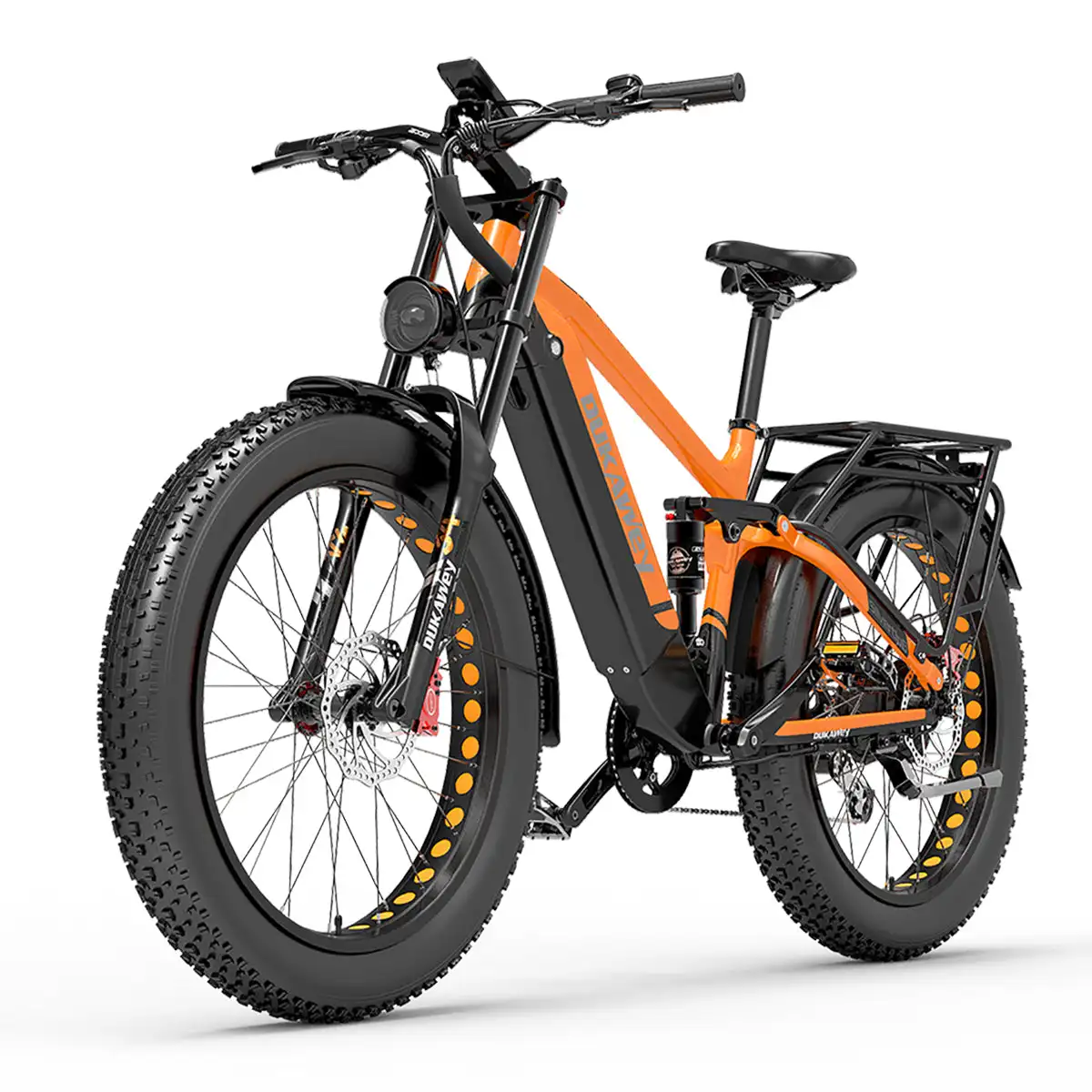 Dukawey Silvertip8 1000W 26\" Electric Mountain Bike Fat Bike with High Power for Off-Road Adventures
