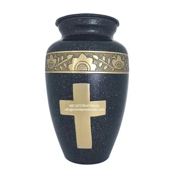 Best Selling Brass Full Cross Design Engraved Adult Urns - Buy Adult 