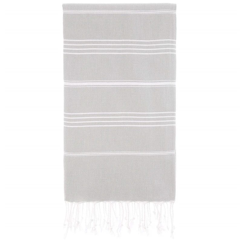 Oem High Quality Black And White Beach Towels Jacquard Recycled Beach