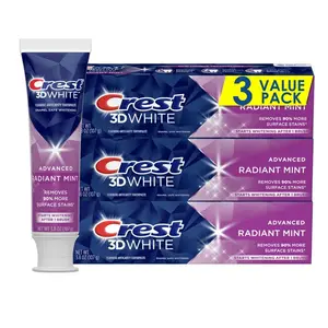 Top Selling Cr Est 3DWhite Glamorous White Teeth Whitening Strips Mint Flavor Home Use Ingredients PAP