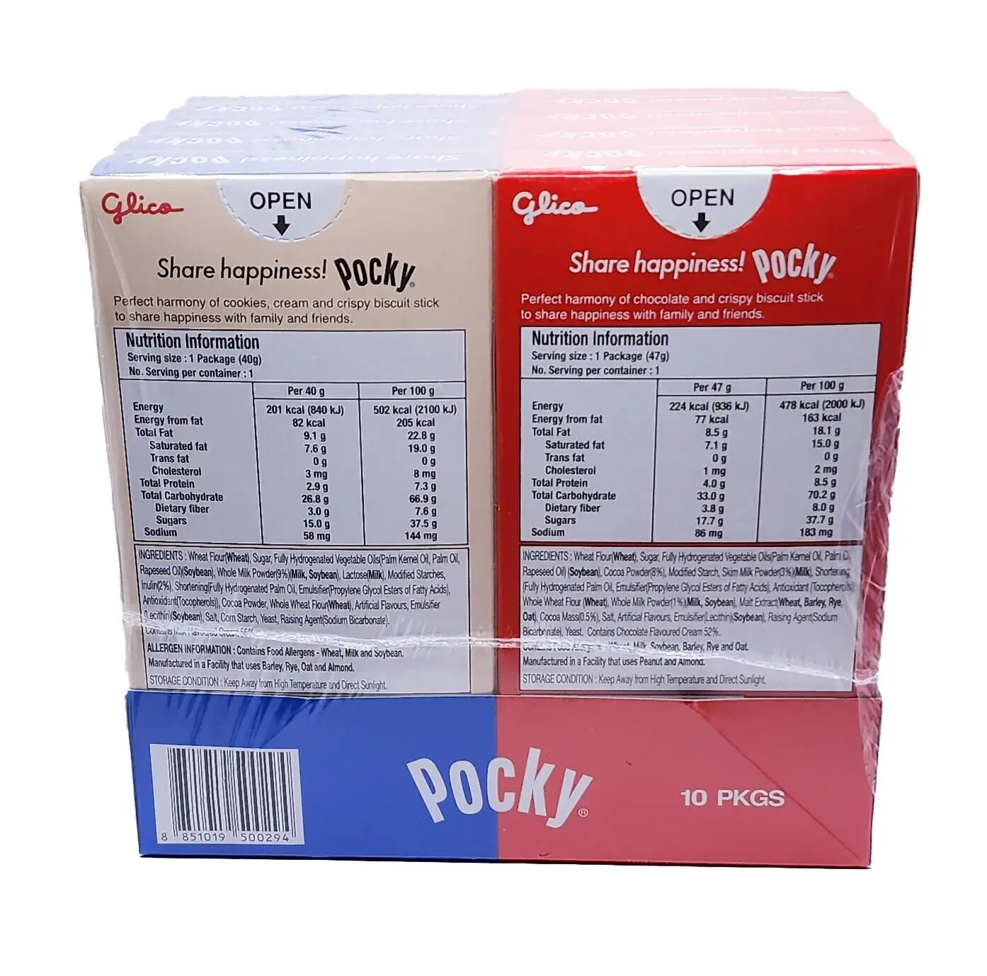 Glico Pocky Stick Biscuits Confectionery Cookie Rabbit Panda And Lion