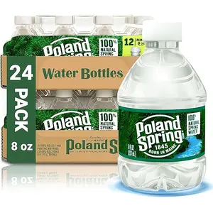 Wholesale Price 100% Natural Poland Spring Water 16.9 oz Plastic Bottles (44 Pack) Potable Water