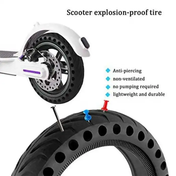 MK083 Zweirad-Scooter, 8,5-Zoll-Vollgummireifen, 500-W-Motorleistung, 25 km/h Höchstgeschwindigkeit, 120 kg maximale Zuladung, Europa-Lager, Doppelsitz