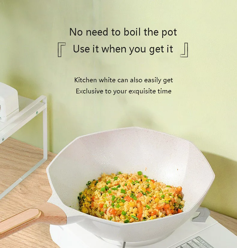 Медицинский камень восьмиугольная форма антипригарная домашняя сковорода многофункциональная переносная кухонная