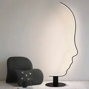 Modern Nordic Decorative Remote Controlled Standing Lights Corner Rgb Led Floor Lamps for Living Room