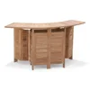 Mesa de bar plegable lijada, 122x67x92 cm.