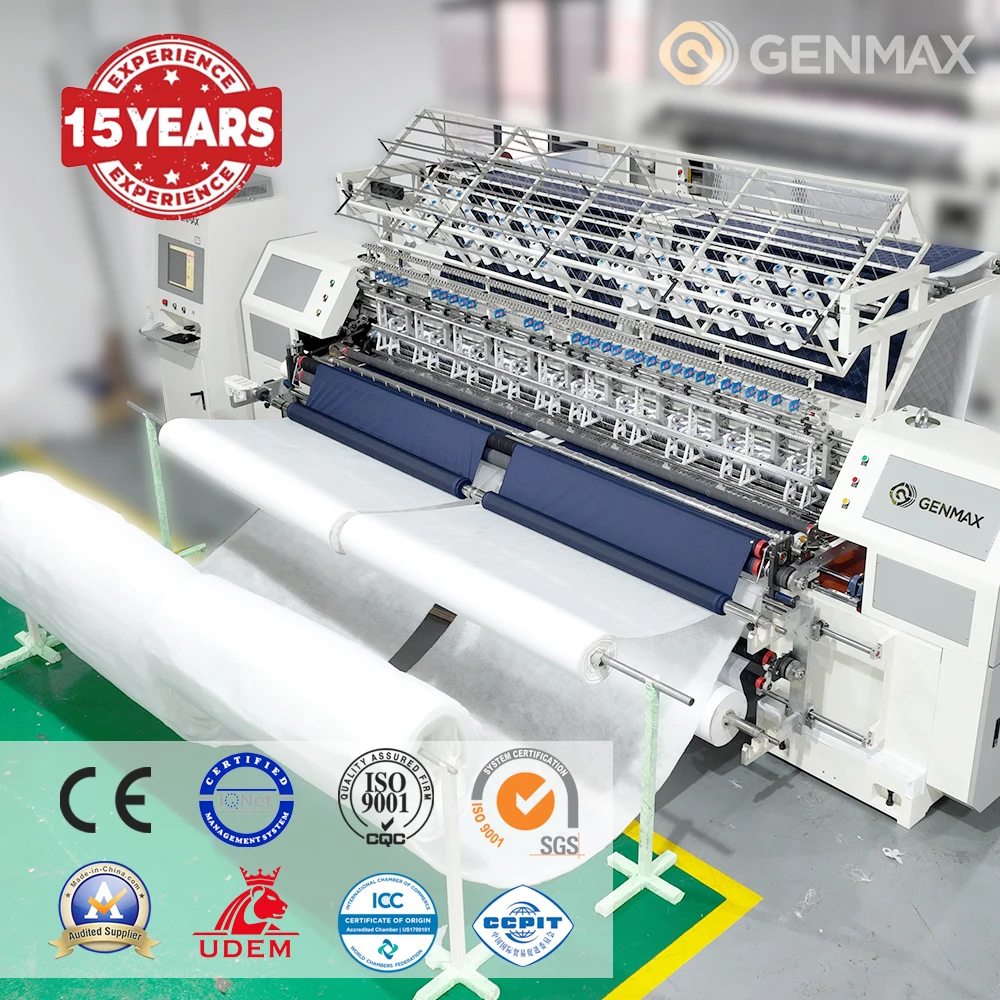 Best Automatic LockStitch Multi-Heads Rotary Hook Quilting Machine Blanket/Duvet/Comfort Manufacturing Machinery China for Sale