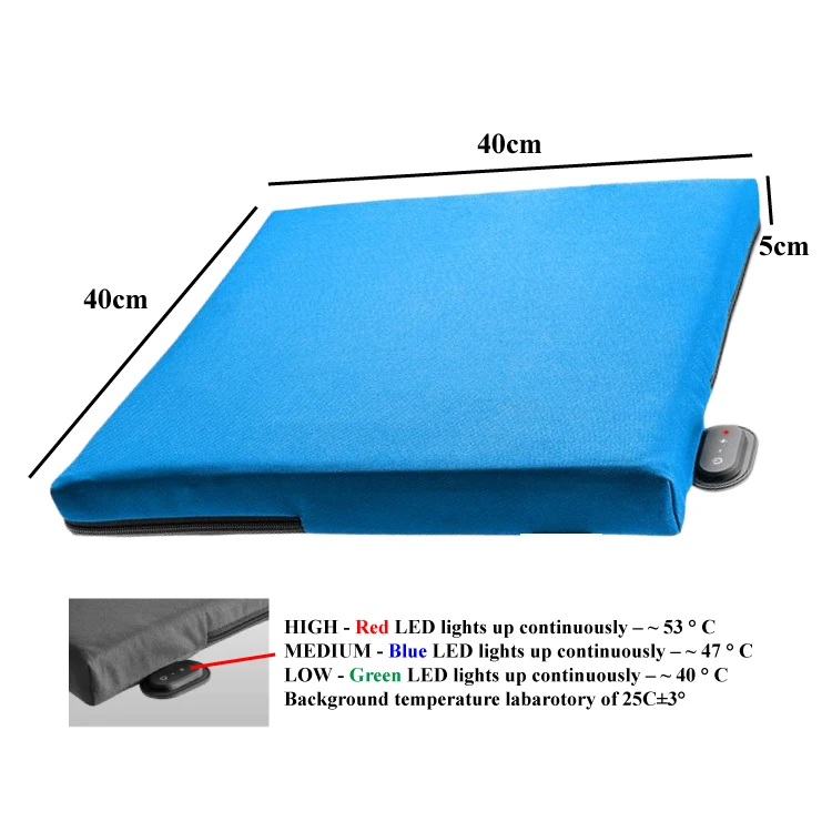 Smart Weight Sensor Portable Cordless Heated Seat Cushion For Winter