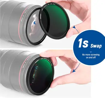 NEEWER 67mm 5 in 1 Magnetic ND Lens Filter Set, HD Optical Glass, Water Repellent, Nano Coating, Scratch Resistant, Includes detail image