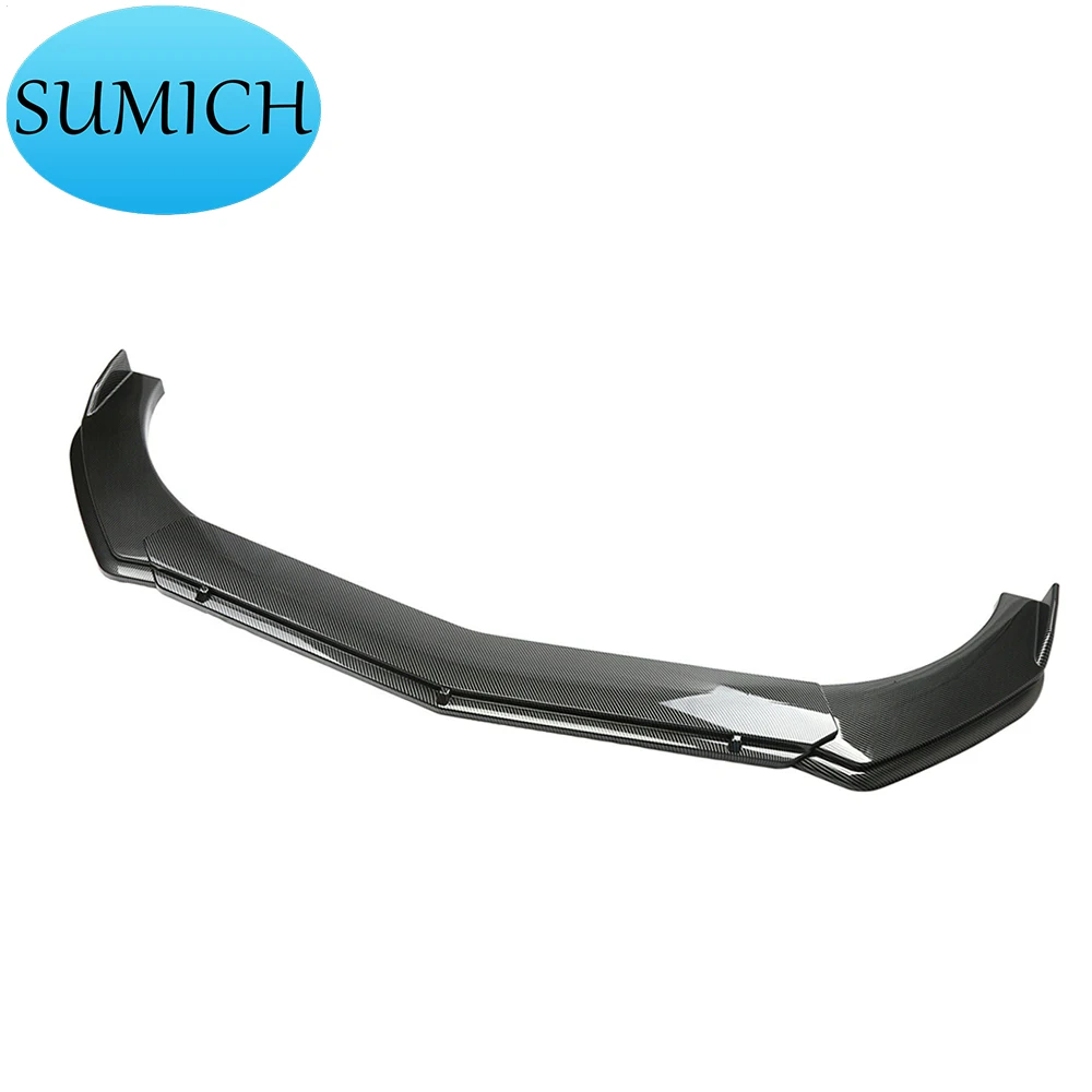 Красный и черный спойлер универсальный бампер из 4 предметов сплиттер переднего бампера автомобиля губа pp боковой задний