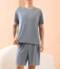 Men's blue [seamless home wear]