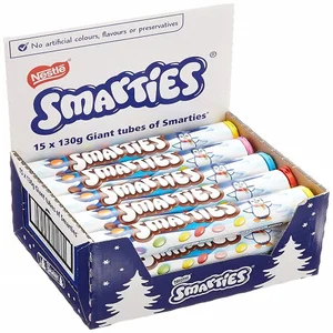 SMARTIE 160g Solid Milk Chocolate Bar with Candy Biscuit & Fruit Jam