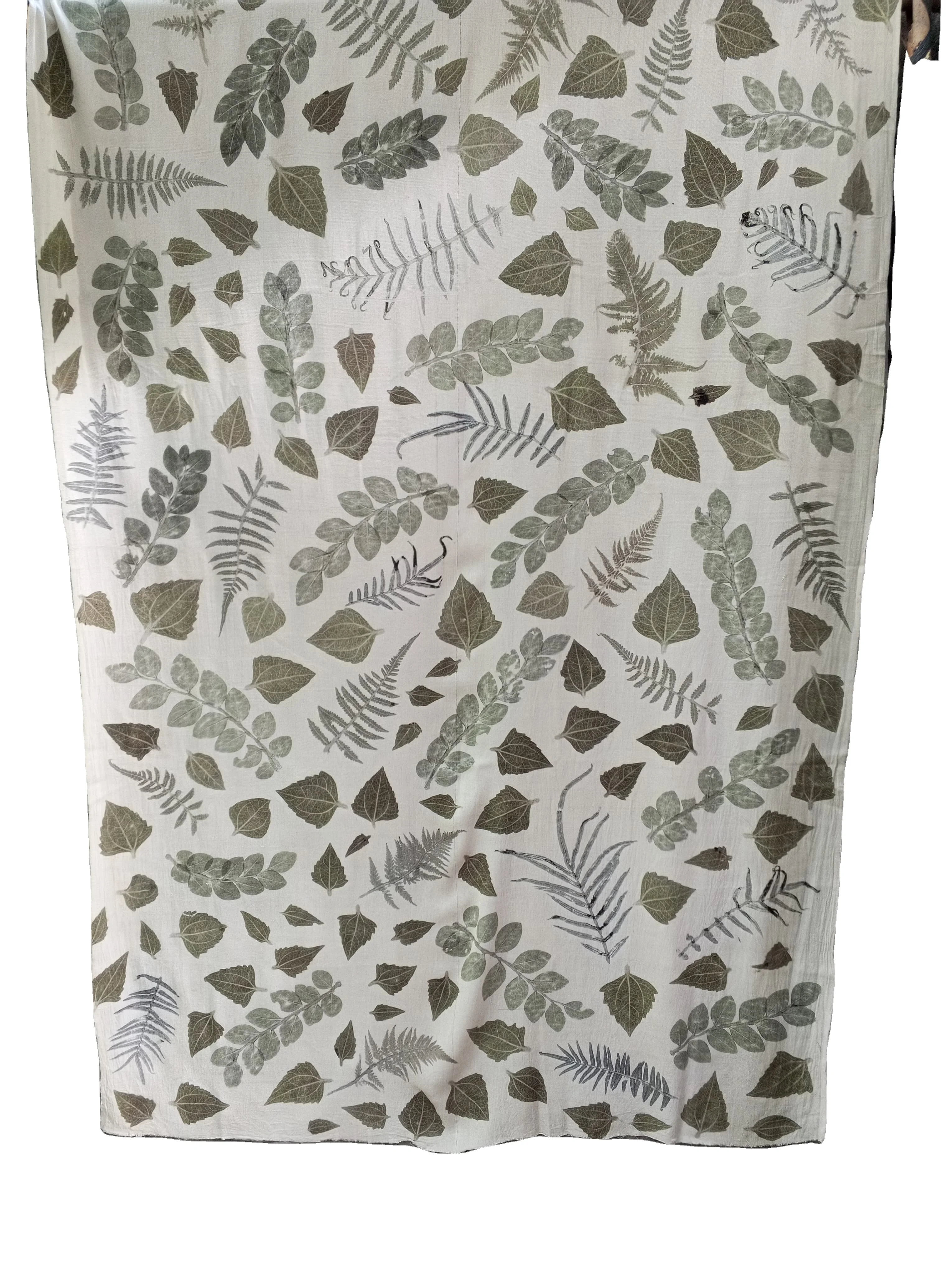 Ecoprint's New Design Eco-Friendly Cotton Adult Clothing Leaf Pattern Sarong Set in Asian Pacific Island Style Fashionable