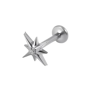 Stone Inlaid Sea Star Dental Head Piercing Jewelry Wholesale Starter Piercing Kit Unisex Piercing Jewelry