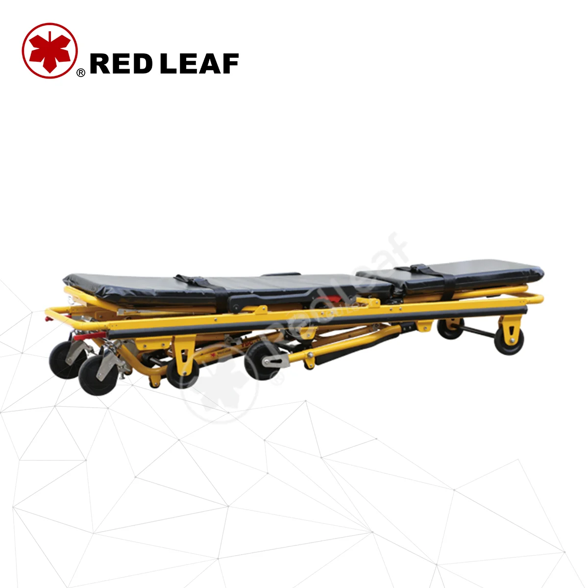 YDC-3A04 Red Leaf Ambulance Stretcher - Durable & Lightweight