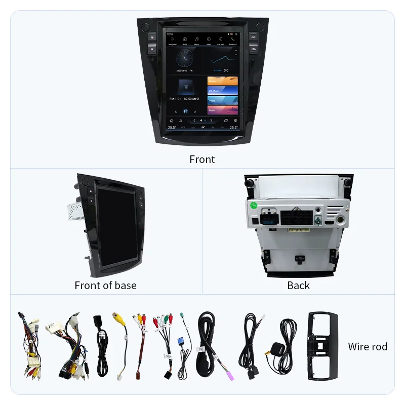 9.7\" Vertical Touch Screen Car Radio Audio System with GPS & RGB CarPlay Android Auto Compatible for Subaru Forester 2013-2017