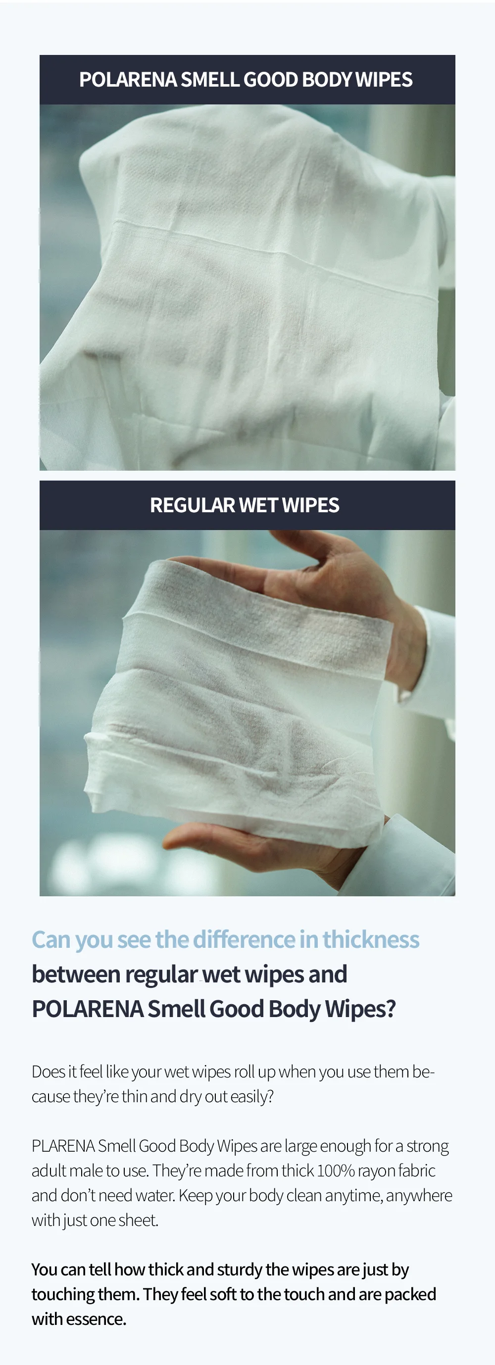 [polarena]smellgood Body Tissues Super Quick Cleaning Cleaner Wet