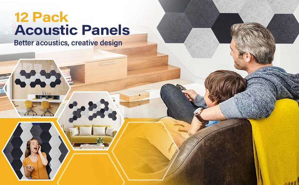 High Density Pet Felt Acoustic Panel Modern Design Polyester Wall Panels for Recording Wholesale PET Acoustic Wall Panels factory